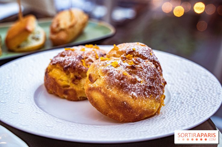 Le tea Time du Joy à l'Hôtel Fouquet's Paris par Anthony Coquereau - brioche de Noël