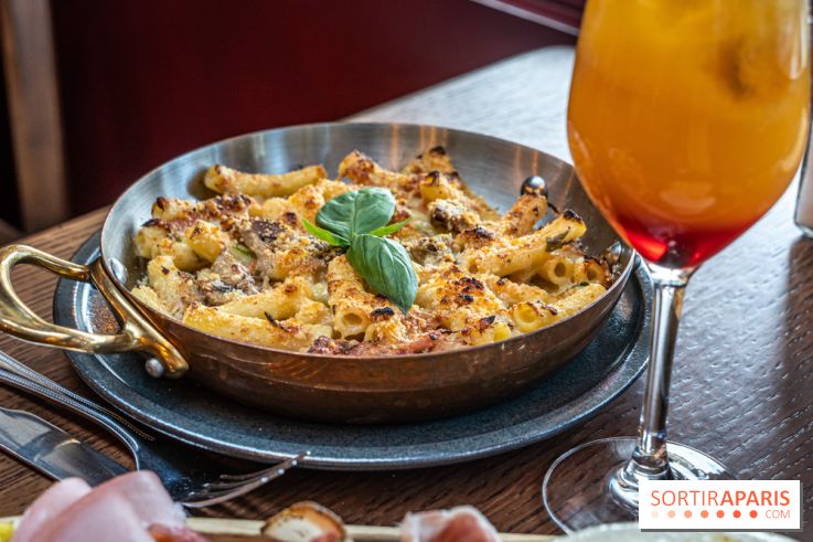 Raclette italienne chez I Grappoli à Paris - macaroni fromage