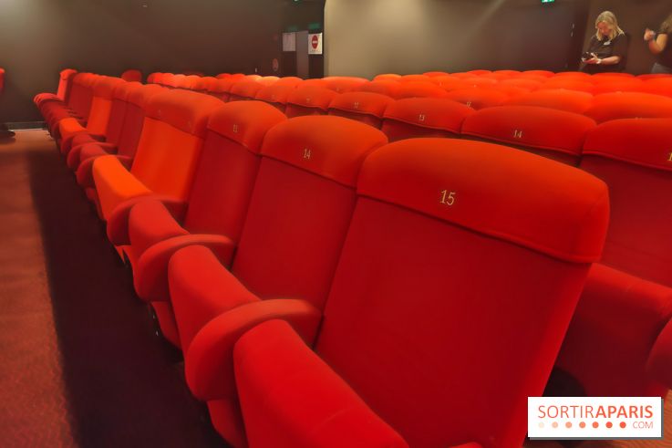 Visuels salles de spectacle et théâtres - salle de cinéma fauteuil rouge