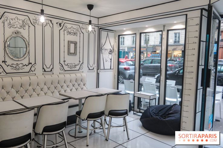 2D atelier, le salon de thé en noir et blanc