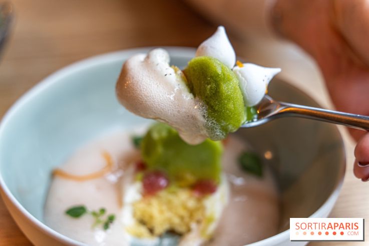 Ambos restaurant Paris - Cristina et Pierre Chomet - agrumes - sorbet basilic - poivre de timut