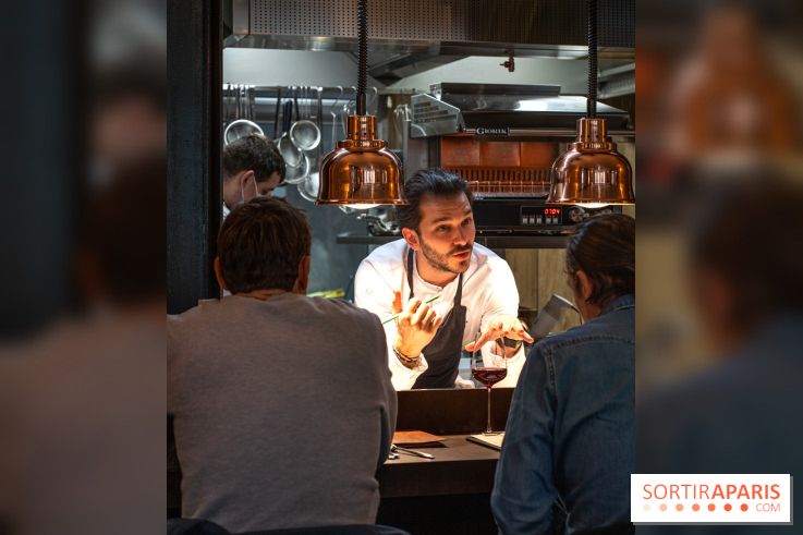 Ambos restaurant Paris - Cristina et Pierre Chomet - comptoir