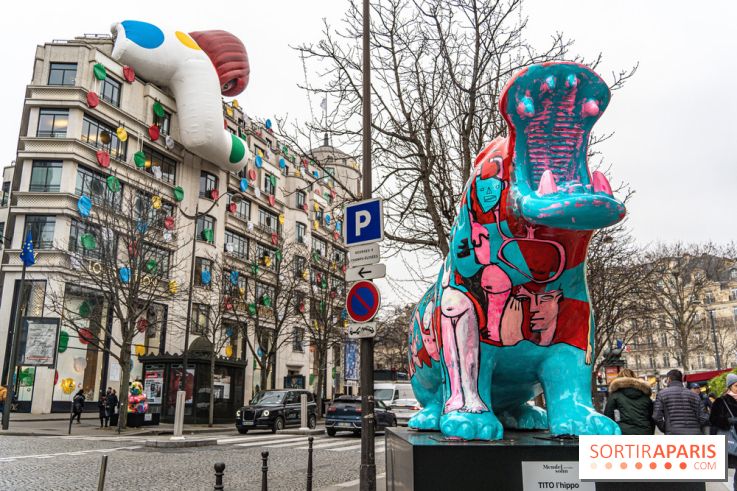 Exposition Julien et ses Juliogoths, avenue George V Paris