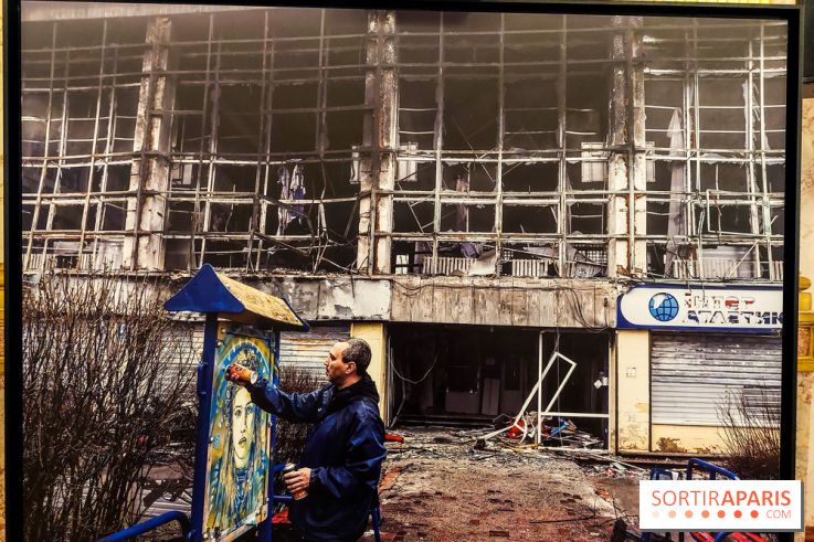 Slava Ukraini : l'expo gratuite signée C215 à Paris, nos photos