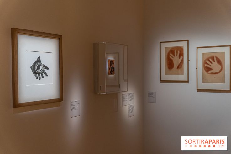 Picasso et la Préhistoire, les photos de l'exposition au Musée de l'Homme - empreintes - main de Picasso