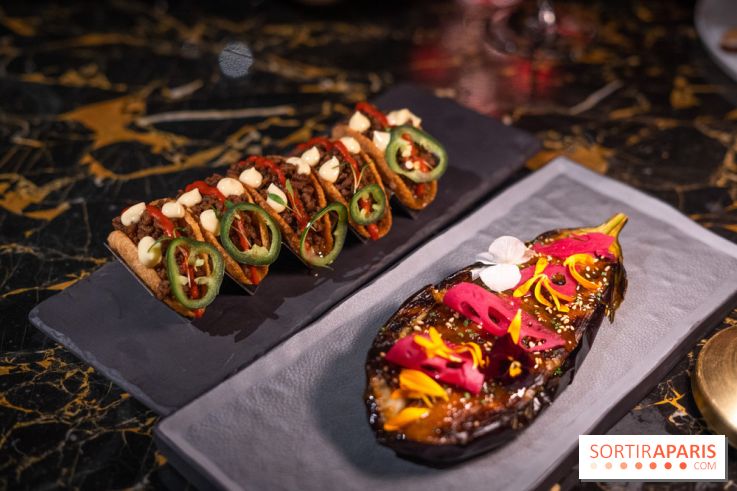 Akira Back Paris fête ses 1 an -  aubergine - tacos