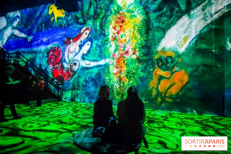 Chagall, Paris-New York, l'exposition immersive inédite de l'Atelier des Lumières - photos