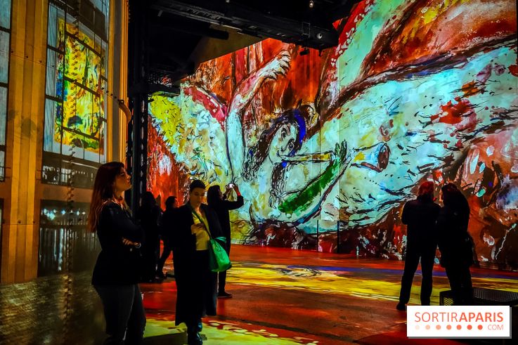 Chagall, Paris-New York, l'exposition immersive inédite de l'Atelier des Lumières - photos - IMG20230216100014