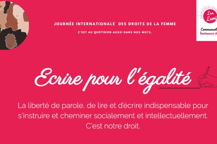 Lumidacieuse avec ses mots - égalité 8 mars