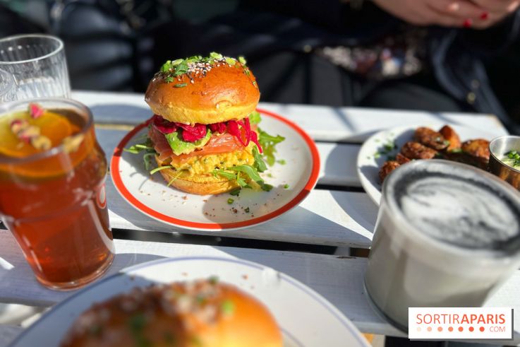 Brunch Princesse Café - Bun saumon avocat