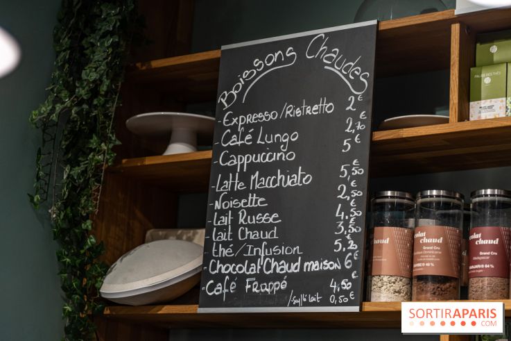 Chocolats chauds de Une Glace à Paris -  menu café