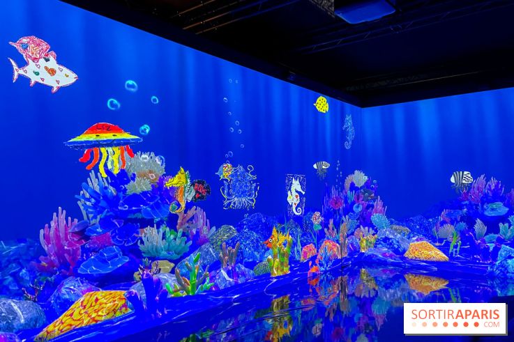 Comme Un Poisson Dans L'Eau - L'installation immersive de TeamLab au Bon Marché