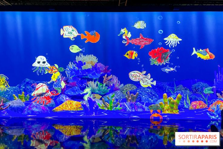 Comme Un Poisson Dans L'Eau - L'installation immersive de TeamLab au Bon Marché