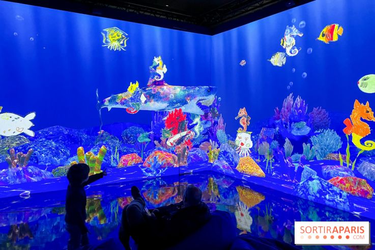 Comme Un Poisson Dans L'Eau - L'installation immersive de TeamLab au Bon Marché