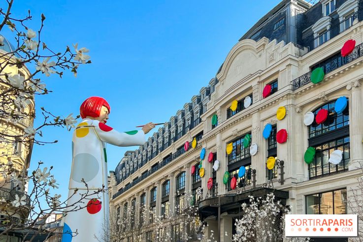 Yayoi Kusama face à la Samaritaine