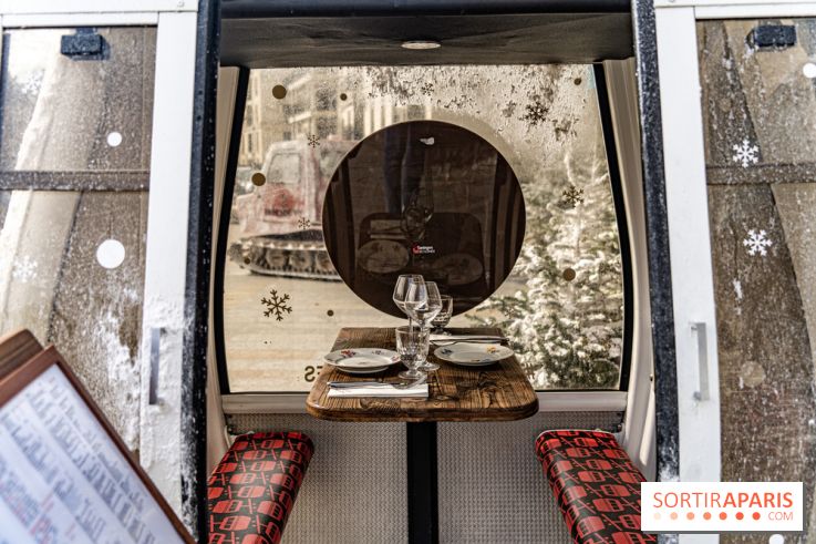 Papa Pool, le restaurant d'Arnaud Delvenne et Stéphane Rotenberg à Clamart -  cabine ski