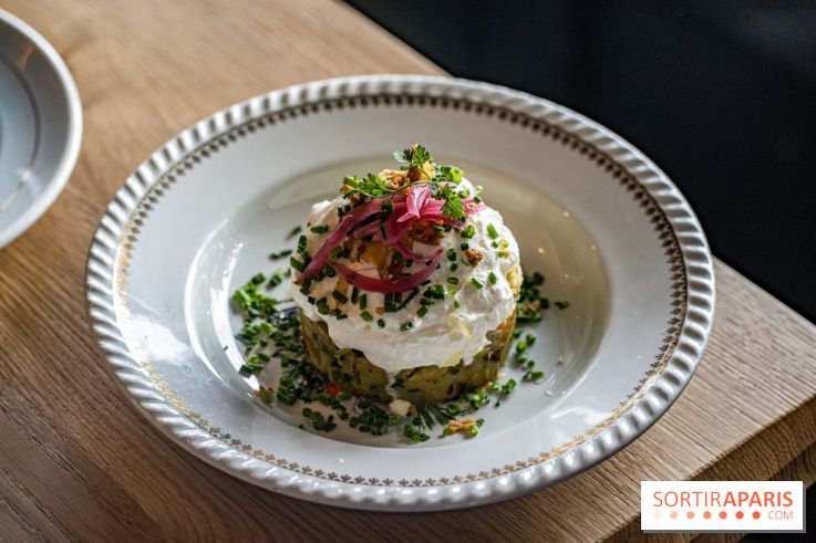 Papa Pool, le restaurant d'Arnaud Delvenne et Stéphane Rotenberg à Clamart -  salade de pomme de terre haddock