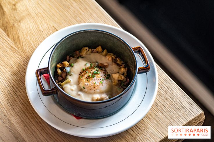 Papa Pool, le restaurant d'Arnaud Delvenne et Stéphane Rotenberg à Clamart -  oeuf parfait