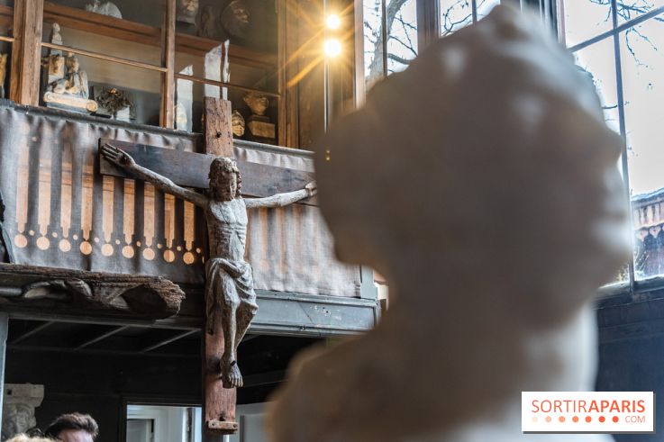 Musée Bourdelle rénové -  buste Christ - atelier de sculpture
