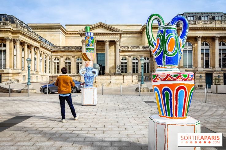 Exposition à l'Assemblée nationale : Alexandre Benjamin Navet décore la cour du Palais Bourbon
