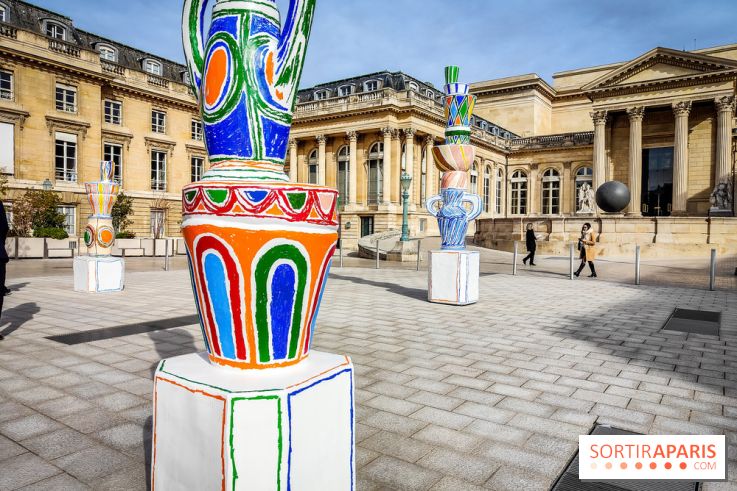 Exposition à l'Assemblée nationale : Alexandre Benjamin Navet décore la cour du Palais Bourbon