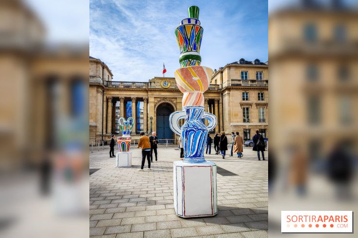 Exposition à l'Assemblée nationale : Alexandre Benjamin Navet décore la cour du Palais Bourbon  - IMG20230320095943