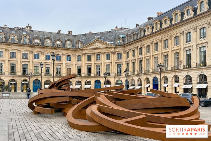 Les installations de Bernar Venet Place Vendôme