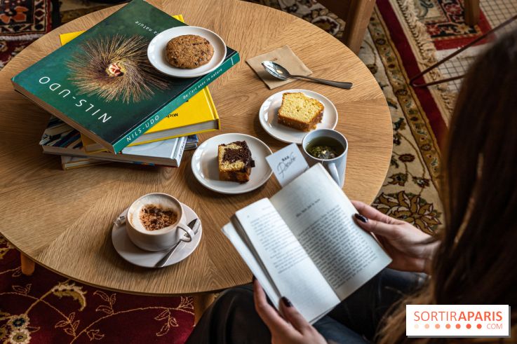 Bar Perché, café littéraire - terrasse du Printemps Haussmann  -  A7C6674