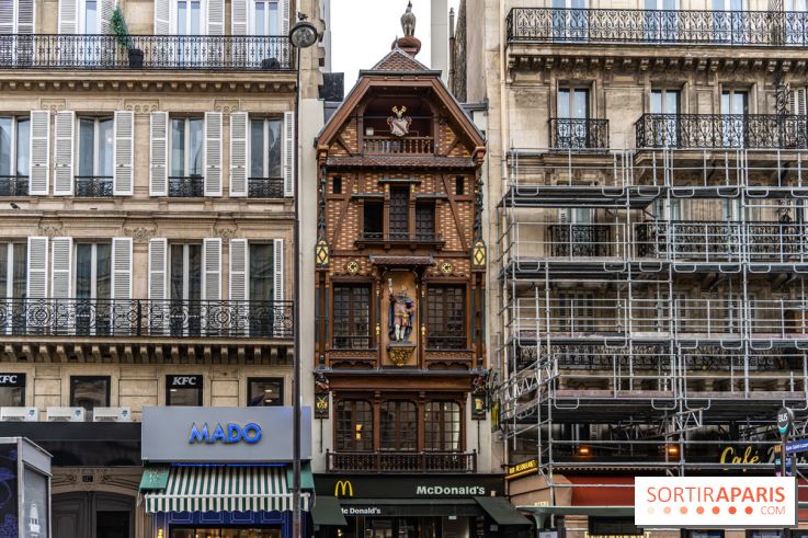 Façade alsacienne classée à Paris - McDo Saint-Lazare