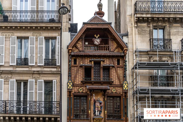 Façade alsacienne classée à Paris - McDo Saint-Lazare