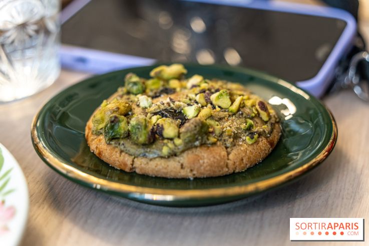 Sain Gravilliers - le nouvelle boulangerie et salon de thé du 3e à Paris - Cookie pistache 
