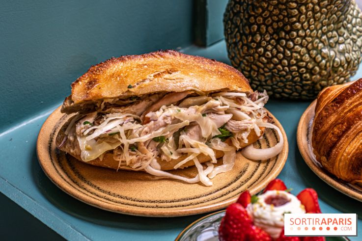 Sain Gravilliers - le nouvelle boulangerie et salon de thé du 3e à Paris - Sandwich poulet 