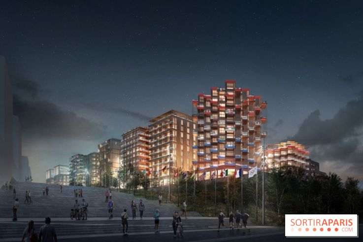 Jeux Olympiques de Paris 2024 : chantier du village des athlètes