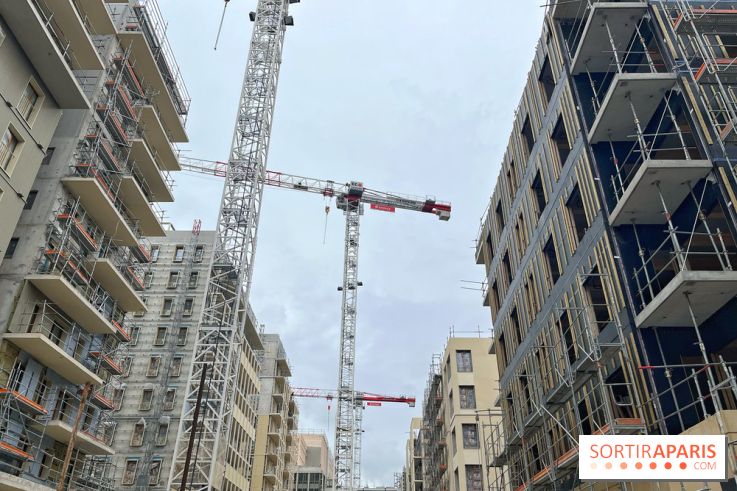 Jeux Olympiques de Paris 2024 : chantier du village des athlètes