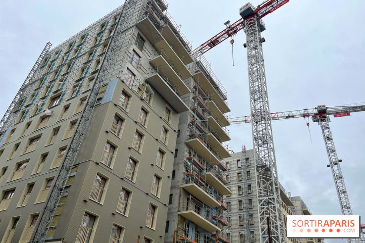 Jeux Olympiques de Paris 2024 : chantier du village des athlètes