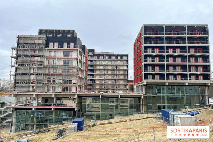 Jeux Olympiques de Paris 2024 : chantier du village des athlètes
