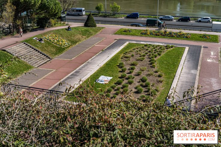 Parc de Bécon à Courbevoie - Pavillon des Indes - Cerisiers en fleurs -  A7C0046
