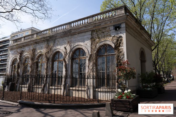 Parc de Bécon à Courbevoie - Pavillon des Indes - Cerisiers en fleurs -  A7C0051