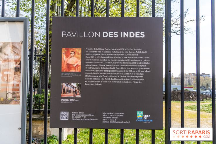 Parc de Bécon à Courbevoie - Pavillon des Indes - Cerisiers en fleurs -  A7C9997