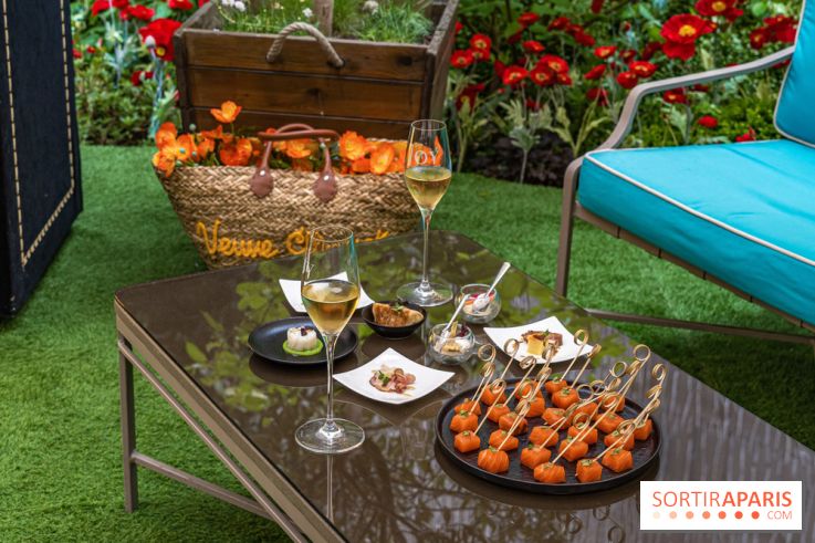 La terrasse cachée du Joy à l'Hôtel Fouquet's 2023 : le jardin de coquelicots -  A7C2762