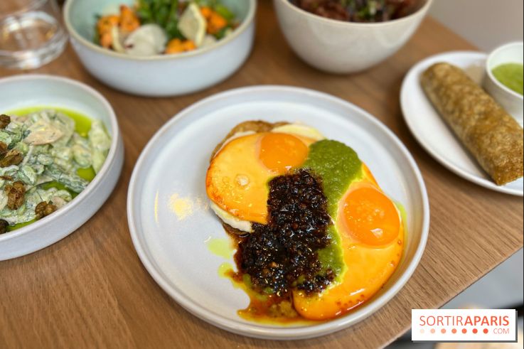 Restaurant Lou - Tostada oeufs au plat