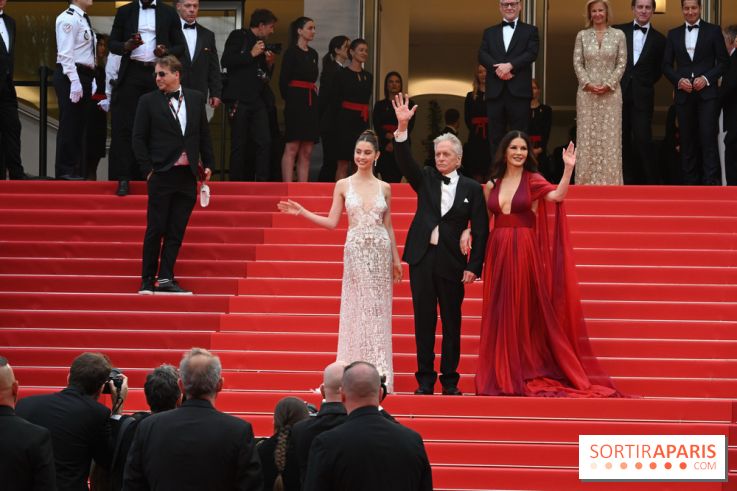 ©Rachid Bellak -  Michael Douglas, sa femme Catherine Zeta Jones et leur fille Carys Zeta Douglas