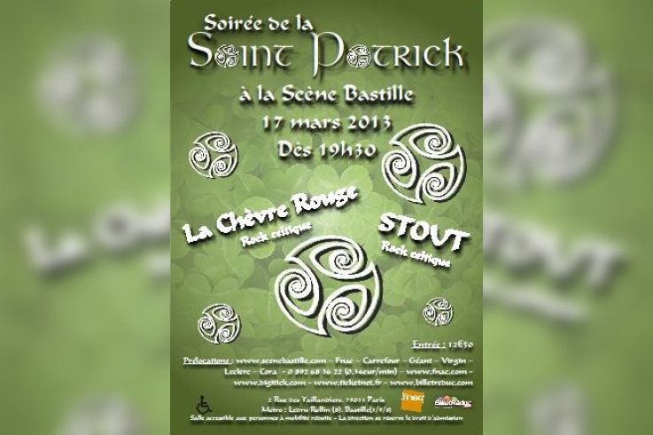 Soirée spéciale Saint-Patrick : STOUT et La Chèvre Rouge en concert
