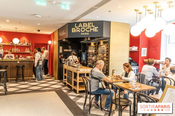 Label Broche restaurant - David Gallienne - Table du Gourmet - Galeries Lafayettes - Top Chef -  salle