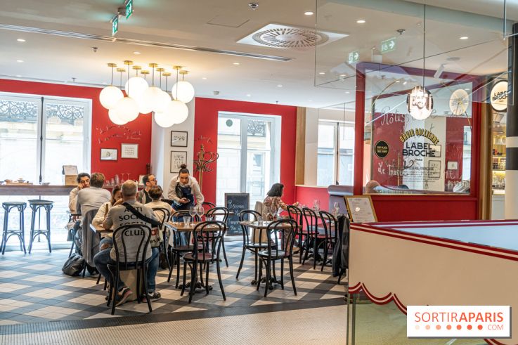 Label Broche restaurant - David Gallienne - Table du Gourmet - Galeries Lafayettes - Top Chef - salle