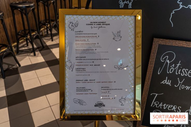 Label Broche restaurant - David Gallienne - Table du Gourmet - Galeries Lafayettes - Top Chef -  menu