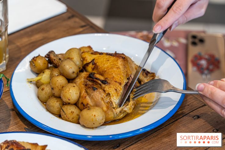 Label Broche restaurant - David Gallienne - Table du Gourmet - Galeries Lafayettes - Top Chef -  poulet