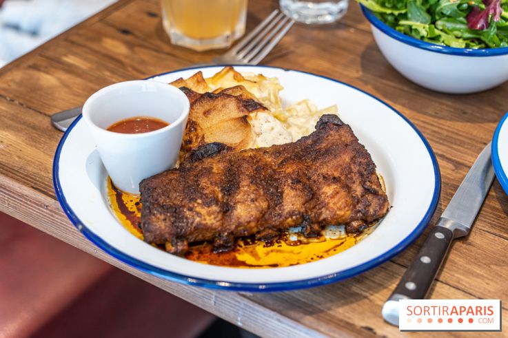 Label Broche restaurant - David Gallienne - Table du Gourmet - Galeries Lafayettes - Top Chef -  travers de porc