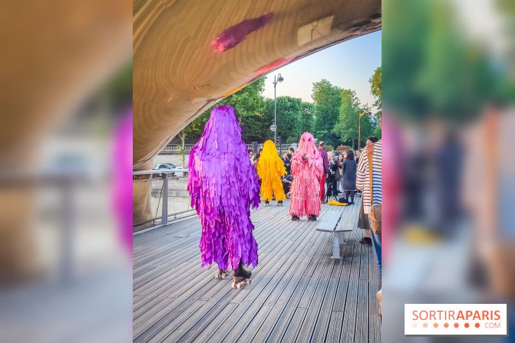 Nuit Blanche 2023 : une installation inoubliable sur la passerelle Léopold Sédar Senghor !