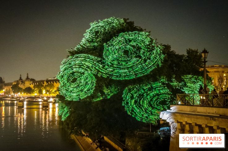 Nuit Blanche 2023 : des projections lumineuses magiques au Square du Vert Galant de l'Île de la Cité